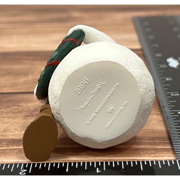 1996 HALLMARK KEEPSAKE ORNAMENT QX6214 CHRISTMAS SNOWMAN BY MARJOLEIN BASTIN - Picture 9 of 10